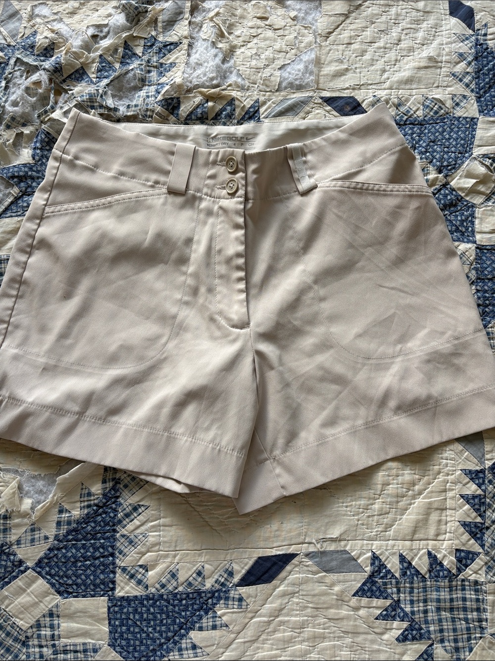 Nike Women's Light Beige Tailored golf Shorts